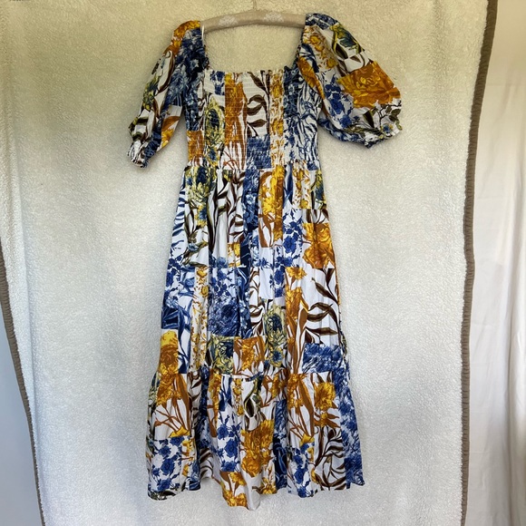 INC Puff Sleeve Print Dress - Picture 3 of 4